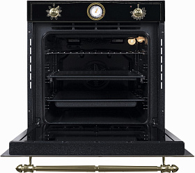 Духовой шкаф чёрного цвета в стиле ретро Graude BK 60.3 S фото 2 фото 2