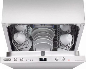 Посудомоечная машина на 10 комплектов DeLonghi DDW06S Granate platinum фото 4 фото 4