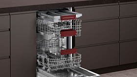 Серебристая узкая посудомоечная машина Neff S889ZMX60R фото 3 фото 3