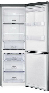 Серый холодильник Samsung RB 33 J 3420 SS