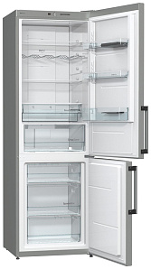 Серебристый холодильник Gorenje NRK 6191 GHX