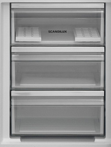 Бежевый холодильник с зоной свежести Scandilux CNF 341 EZ B фото 4 фото 4