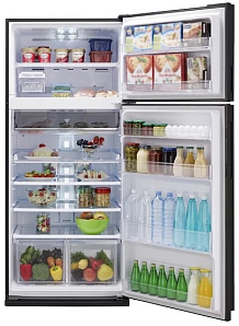 Холодильник с ледогенератором Sharp SJXE55PMBK фото 2 фото 2