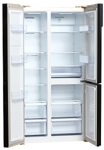 Двухстворчатый холодильник с морозильной камерой Hyundai CS6073FV шампань фото 4 фото 4