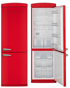 Холодильник бордового цвета Schaub Lorenz SLUS335R2 фото 2 фото 2