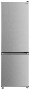 Холодильник маленькой глубины Hyundai CC3091LIX нержавеющая сталь