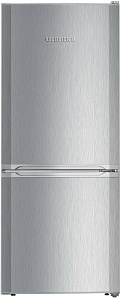 Маленький серебристый холодильник Liebherr CUel 231 фото 3 фото 3