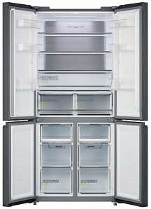 Серебристый холодильник Midea MDRF644FGF02B фото 2 фото 2