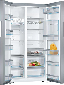 Бежевый холодильник шириной 90 см Bosch KAH92LQ25R фото 2 фото 2