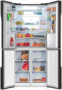 Большой бытовой холодильник Maunfeld MFF181NFSB