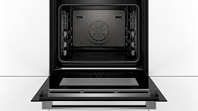 Чёрный электрический встраиваемый духовой шкаф Bosch HSG 636 XS6 фото 2 фото 2