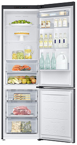 Чёрный холодильник Samsung RB 37 J 5000 B1/WT