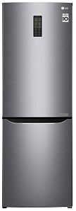Холодильник  шириной 60 см LG GA-B 379 SLUL Темный графит