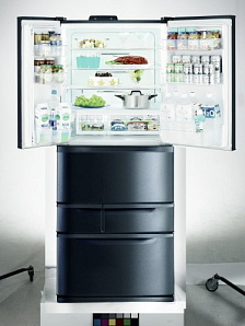Чёрный холодильник Toshiba GR-D62FR фото 2 фото 2