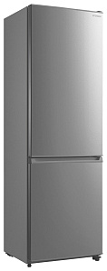 Двухкамерный серый холодильник Hyundai CC3091LIX нержавеющая сталь фото 2 фото 2