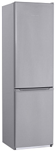 Двухкамерный серый холодильник NordFrost NRB 110 332 серебристый металлик