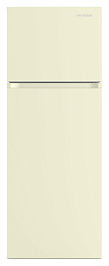 Большой бытовой холодильник Hyundai CT5046FBE бежевый