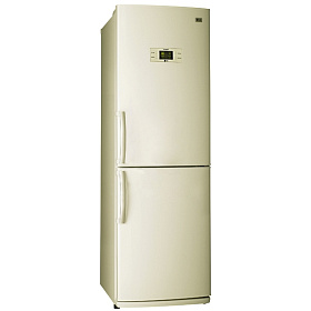 Бежевый холодильник с No Frost LG GA-B409 UEQA. ASEQ