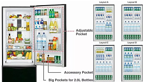 Двухкамерный холодильник с ледогенератором Hitachi R-B 502 PU6 GPW фото 4 фото 4