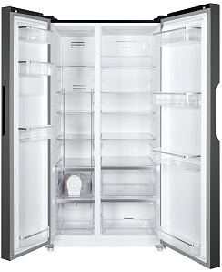 Отдельностоящий двухдверный холодильник Maunfeld MFF177NFB фото 2 фото 2