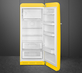 Двухкамерный холодильник высотой 150 см Smeg FAB28RYW5 фото 2 фото 2