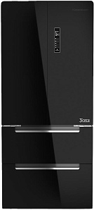 Большой чёрный холодильник Kuppersbusch FKG 9860.0 S