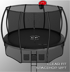 Батут с внутренней сеткой Clear Fit SpaceHop 12 FT фото 2 фото 2