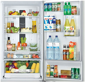 Холодильник  шириной 70 см Hitachi R-B 502 PU6 GS фото 2 фото 2