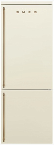 Бежевый холодильник шириной 70 см Smeg FA8005RPO