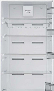 Холодильник цвета слоновая кость Korting KNFC 62010 B фото 4 фото 4