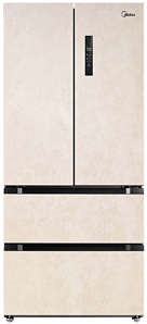 Широкий бежевый холодильник Midea MRF519SFNBE