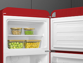 Ретро красный холодильник Smeg FAB30RRD5 фото 4 фото 4
