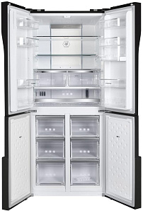 Большой чёрный холодильник Maunfeld MFF182NFSB фото 2 фото 2