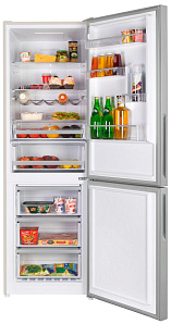 Холодильник цвета слоновая кость Maunfeld MFF185NFBG