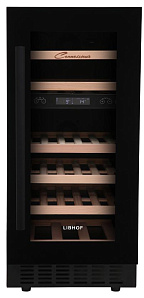 Двухтемпературный винный шкаф LIBHOF CXD-28 black фото 3 фото 3