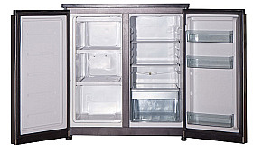 Маленький серебристый холодильник Ascoli ACDS355 фото 2 фото 2