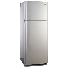 Серебристый холодильник Sharp SJ SC471V SL