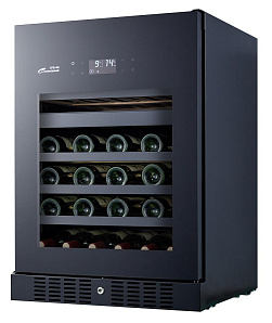 Узкий встраиваемый винный шкаф LIBHOF CFD-46 black фото 4 фото 4