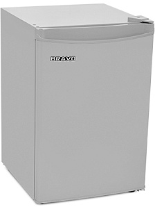 Неглубокий двухкамерный холодильник Bravo XR 80 S серебристый