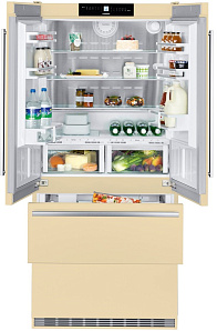 Широкий бежевый холодильник Liebherr CBNbe 6256 фото 2 фото 2