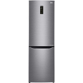 Серебристый двухкамерный холодильник LG GA-B429SLUZ
