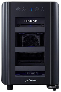 Неглубокий винный шкаф LIBHOF AX-6 Black фото 2 фото 2