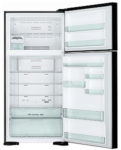 Большой чёрный холодильник HITACHI R-V 662 PU7 BBK фото 3 фото 3
