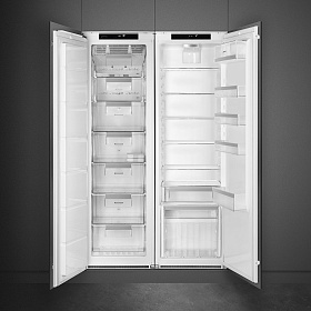 Холодильник  шириной 55 см Smeg S8L1743E фото 4 фото 4