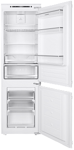 Двухкамерный холодильник с no frost шириной 55 см Maunfeld MBF177NFFW фото 3 фото 3