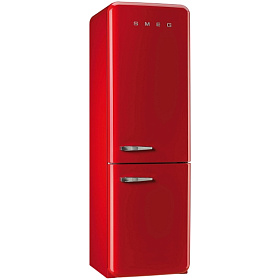 Холодильник бордового цвета Smeg FAB 32RRN1