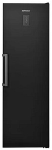 Недорогой чёрный холодильник Scandilux FN 711 E D/X