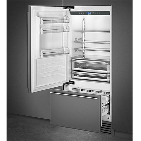 Серый холодильник Smeg RI96LSI фото 2 фото 2