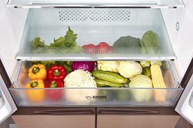 Холодильник кремового цвета Korting KNFM 81787 GB фото 3 фото 3