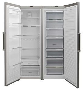 Бытовой двухдверный холодильник Korting KNF 1857 X + KNFR 1837 X фото 2 фото 2